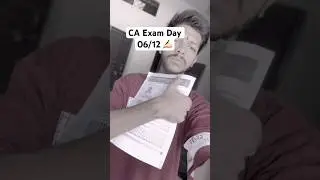 CA Exam Day 06/12 September 2025#cafoundation #dailyvlog