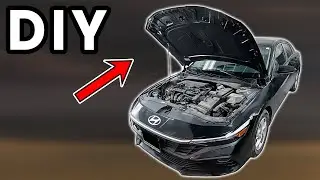 Как открыть и закрыть капот &mdash; Hyundai Elantra [2021-2025]