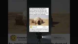 The original sets for Luke Skywalker's home on Tatooine from Star Wars were abandoned in the Tunisia