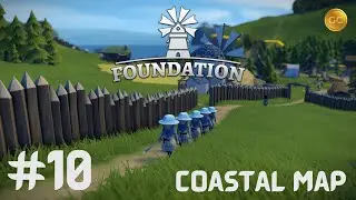 Foundation Gameplay 2022 | Update 1.8.1 | Coastal Map | Medieval Sandbox City Builder  | EP 10