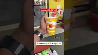 McDonald's New Offer 😱🍔🔥 || Get 5 Items at ₹149/- || Code: DRMN149 #shorts