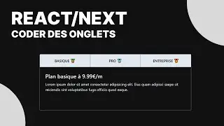 REACT/NEXT : Coder des onglets tr&egrave;s facilement