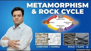 Metamorphism & Rock Cycle Explained | Types of Metamorphic Rocks | Physical Geography