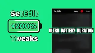 Battery capacity increase 200% | Battery saving code Setedit | Battery life increase | battery teeak