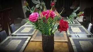 Unique DIY of waste Tin Can | Tin Can Reuse Idea | Best Reuse Idea | DIY Upcycled Tin Can Vase