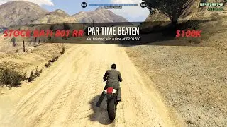 GTA 5 Online Time Trial With Stock Bati 801 RR (Sawmill)