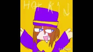 hat kid speed paint💛💛💛💜💜💜#hatintime #hatkid