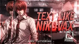 How To Make Text Animation Like Nikovax On Alight Motion | Nikovax Text Tutorial | AMV TUTORIAL !