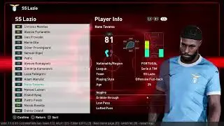 SS Lazio 2025/2026 Facepack PES 2021-SPFL2026