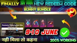 Free Fire Redeem Code Today 9 June | 9 June Bunny Bundle Redeem Code | Free Fire Redeem Code Today