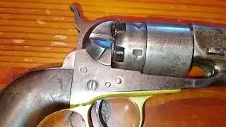 Original Colt 1860 cap and ball blackpowder Civil War revolver.