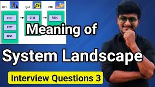 Meaning of SAP System Landscape | SAP2020