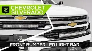 2019-2021 Chevrolet Silverado 1500 Front Bumper LED Light Bar Kit from ZROADZ Offroad Products