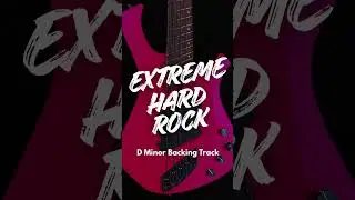 Extreme Hard Rock Guitar Backing Track For Guitar In D Minor #rockonjamtracks #guitar #backingtrack