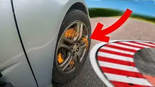 Frenos de stock vs $1000 Frenos de pista