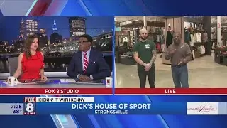 Kenny kicks it at Dick's House of Sport