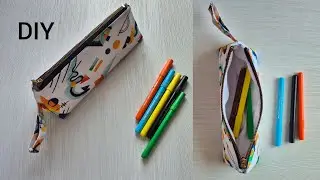 DIY Triangle Pencil Case ✂️ | Easy Zipper Pouch Sewing Tutorial