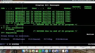 Coding in RPG (IBM i/AS400). Calling RPG procedures from a CL program.
