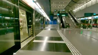 Singapore MRT ride from Expo to Bayfront train station