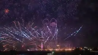 New Yaer 2026 Fireworks Display Abu Dhabi UAE