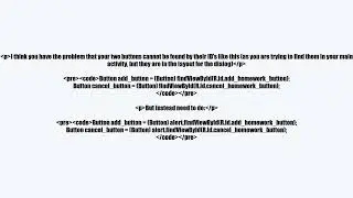 Displaying custom dialog