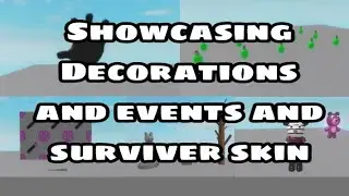 Showcasing Roblox Piggy Season 5 Witching Hour Decorations, Event, Surviver Skin.