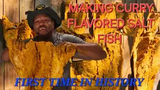 MAKING CURRY FLAVORED SALT FISH first time in history inspired by Junior Lifestyle Of Fishing