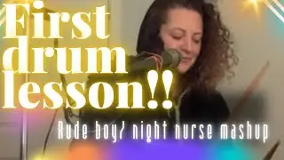 First drum lesson reggae mashup
