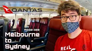 Qantas A330 Melbourne to Sydney Flight Review - Is this the best Economy class in Australia? (Eps.5)