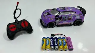 Unboxing Kuromi RC Car, Electric Police Car, Pink Remote Control Crane, RC Speed ​​Drift Racing Car