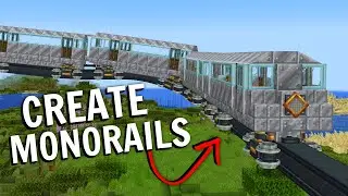 I Tried Making Monorails in Minecraft Create!