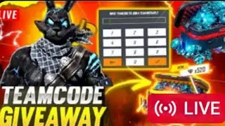 free fire team code live steam diamond giveaway
