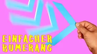 Papierflieger selbst basteln. Bumerang falten - Beste Origami | Einfacher Bumerang