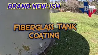 Fiberglass Tank repair and repaint recoat