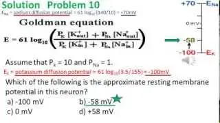 Diffusion and Osmosis problem 10 video