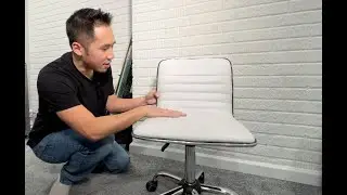 Yaheetech Adjustable White PU Leather Office Chair &ndash; Sleek & Comfortable Desk Chair Review