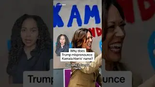 Why does Trump mispronounce Kamala Harris&rsquo; name?