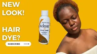 I cut and dyed my hair | Spiced Amber Adore  #lifestyle  #hairdye #naturalhair #shorthairstyles