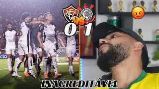 REACT VITÓRIA 0X1 CORINTHIANS- YURI PERDE GOL IINACREDITÁVEL E TIMÃO VENCE COM UM A MENOS