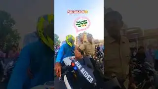 Police vs rider  #birrider #shorts #short #policevsbiker