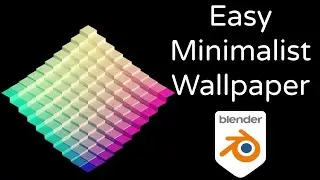 Easy Minimalist Wallpaper in Blender - Background tutorial