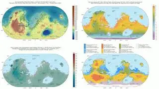 [final] Terraforming Mars maps mosaic - altitude, temperature, pressure and climate zones