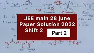 JEE Main 28th june 2022 shift 2 paper solution| chemistry |IUPAC nomenclature
