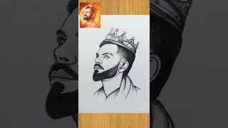 Virat Kohli Drawing 🔥🔥 #shorts #drawing #viratkohli #rcb