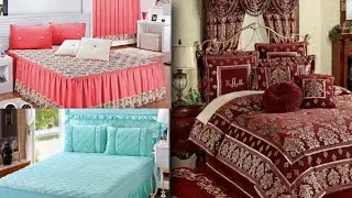 Classically frilly BED SHEET DESIGNS &mdash;OUTSTANDING BRIDAL BEDSHEET DESIGNS