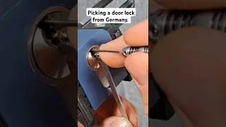German door lock picked ✅️ #locksport #lockpicking #multipick #challenge #open #lock #germany