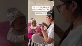 Starting solids for your 6 month old baby Read the descrip. to know more details. #startingsolids