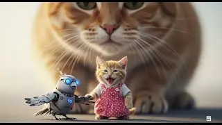 The Little Cat and His New Friends: Meeting the Giant Cat