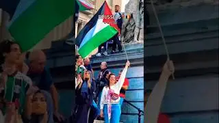 Scenes from the daily pro #Palestine🇵🇸 rally held for #Gaza in #Brussels✊ #freedonia #nodenyingit