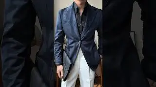 Modern Classic: High-Waisted Trousers & Bold Blazer.#suit  ​#Menswear lookbook #Gentleman styles . 🧥